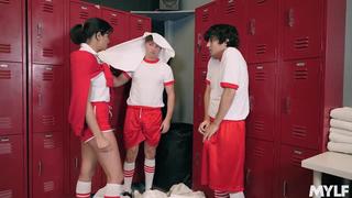 2 Boys Fuck A Woman In The Locker Room Of The Fuckfest Girl Doll Sport Fit Stud Plaything Group Orgu Porno Nail Virgin Hooter Donk (hot & Horney) 