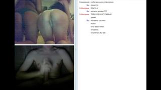 Black With A Huge Dick In A Chatroulet And Two Depraved Whores 