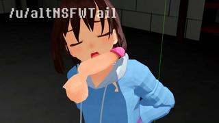 Undertale| frisk gives a blowjob (3d, mmd animation)