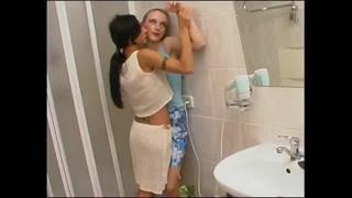 Brunette seduced her friend