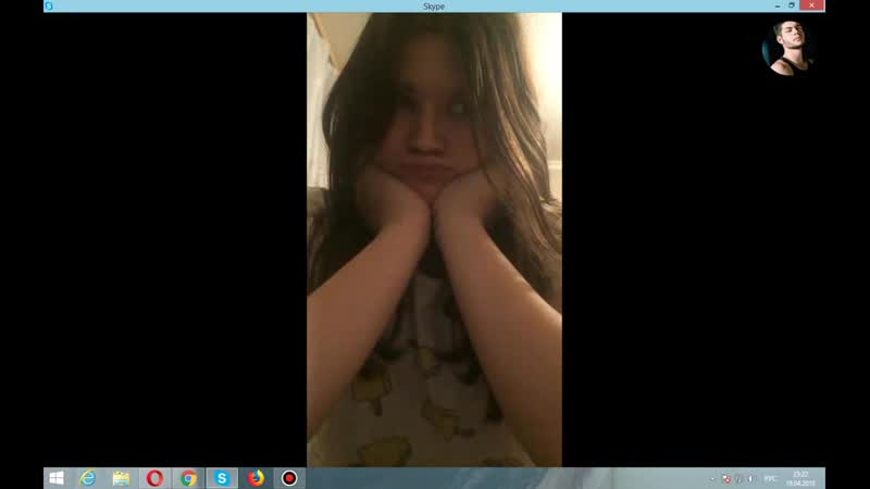 Развел по скайпу, показала свои прелести, киску, писку, грудь, сиськи, секс 133