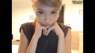 The girl shows her charms 