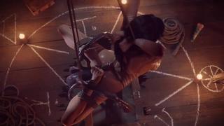 Lara Croft Restrain Bondage Tentacle
