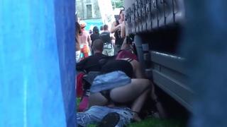 Informals fucked up at a rock concert invasion, Kuban, punks, rockers, sex, fuck 