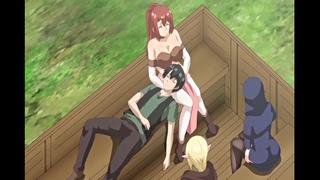 Isekai harem monogatari episode 4 [ hentai neko milf big tits oral sex fantasy elf volf girl ]