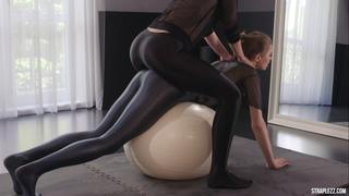 danielle & merry in dark shining pantyhose