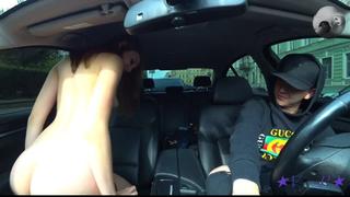 Russian Whore As Always Undressed In The Car For Money 