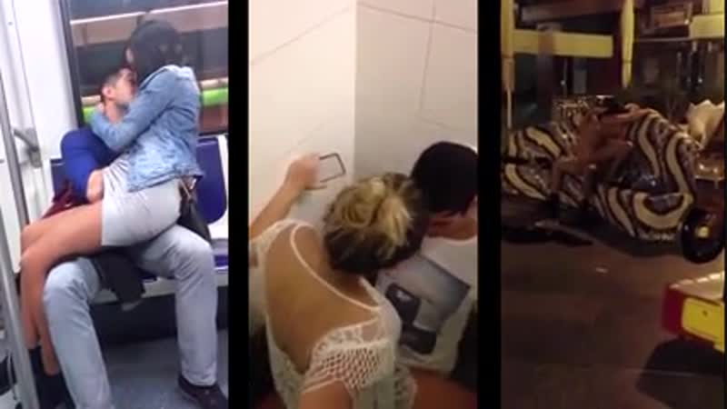 Секс в публичном месте (трахаются на публике) подборка