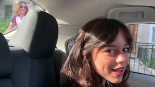Jenna ortega in car