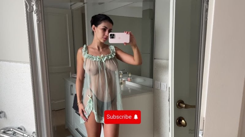 Sophie rayne @sophie foxiee sheer perfection transparent fashion try oт see through dress