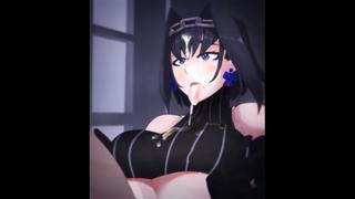 Kronii gives an epic titfuck ever (big tits, hentai, sex, porn, animation, anime, boobs, cum, cumshot, 18+)