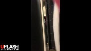 Girls peep like a guy fingering in the fitting room 