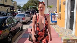 Missionicecream nude public street redhead tits no panties no bra сиськи домашнее сливы рыжие кастинги czech 3