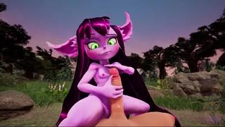 League of legends riot games lulu the fae sorceress tristana yordle (artist moistcavitymap) anal anal sex breasts cum