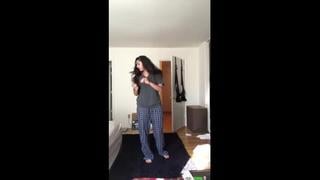 Beautiful indian girl undressing