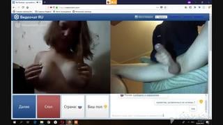 Развратная девочка мастурбирует в видеочате, omegle, чат рулетка, вирт, с