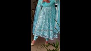 Y2mate com sky blue sequins anarkali💕whatsapp or dm for order💕roy[hd video] mp4