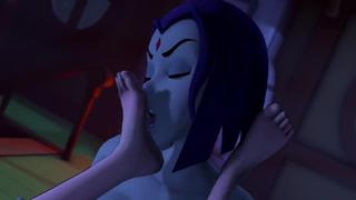 gwen and raven in some crossover activity ;) futa x fem + futa x futa