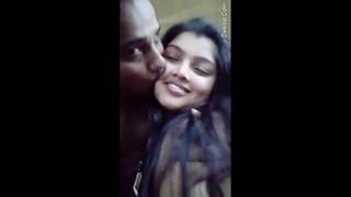 Indian Lover Kissing And Funbags Blowing Cock With Blow-job