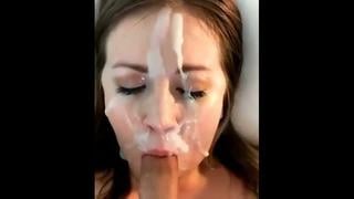 Кончил на девушку | cum home