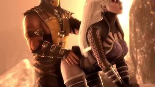 3d порно Mortal Kombat скорпион трахает милину