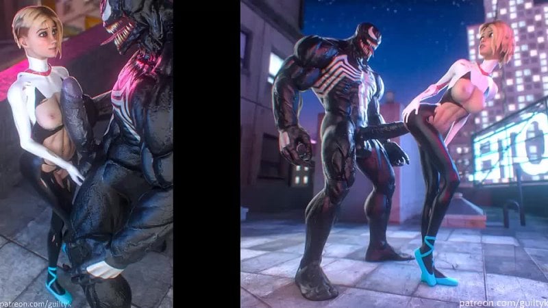 3d porno hentai marvel веном выебал гвен огромным хуем