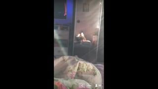 Парень снял как его девушка ему сосет в periscope (школьница, твёрк, попа, twerk, минет)