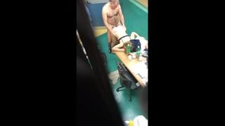 Porn Physical And Physical Education, After A Working Day, Had Sex Right In The School’s Office, The Guy Baked It All On The Phone 