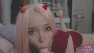 Kate kuray zero two sex porno hentai cosplay; handjob; masturbation; oral sex; blowjob; stockings; [darling in the franxx]