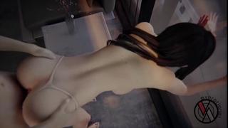 Cloud Strife X Tifa Lockhart Doggystyle; Creampie; Orgasm; Thick Boobs; Anus; Pussy; Three Dimensional Fuck-fest Pornography Hentai; [final Fantasy]