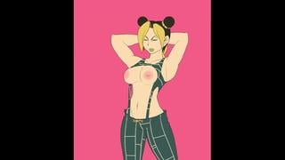 Jolyne cujoh nsfw; gif; big tits; big boobs; 3d sex porno hentai; (by scrabble007) [jojo | jojo's bizarre adventure]