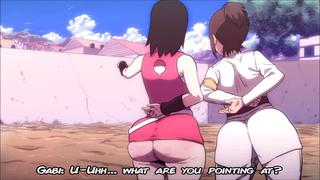 gabi braun x sarada uchiha thicc; 3d hook-up porno hentai; (by @d art3) [porn on titan shingeki no kyojin naruto boruto]