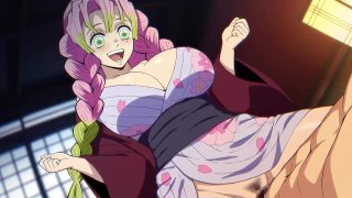 Mitsuri kanroji cowgirl; thicc; big boobs; 3d sex porno hentai; (by @bajima shouhei) [demon slayer | kimetsu no yaiba]