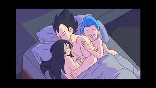 Vegeta | bulma briefs group sex; oral sex; blowjob; orgasm; anal fucked; 3d sex porno hentai; (by @kishinpain) [dragon ball]