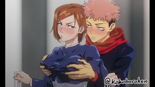 Nobara kugisaki tittyfuck; paizuri; doggystyle; orgasm; creampie; 3d sex porno hentai; (by @kokoborohen) [jujutsu kaisen]