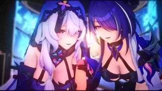 acheron dark swan handjob; paizuri; riding; blowjob; three dimensional fuck-fest pornography hentai; (by @yun58122407) [honkai starlet rail]