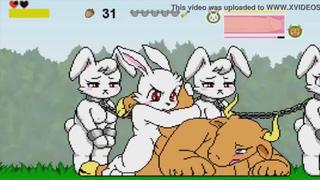 Pixel cartoon fucking porn fuck young sex bunnies rabbit 