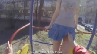 I Met A Russian Girl On The Street In The Yard And Gave Her In Her Mouth Around The Corner (the Pickup Fucked Fucked Cheek Skirt A Student) 