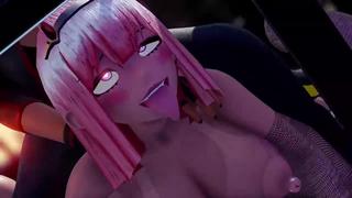 Futanari karaoke in zero two 3