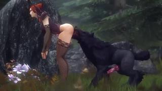 تون ثلاثي الابعاد (الفتاة تم أسرها من قبل قطيع من الذئاب من الكابلات) #209 Hd المطلق