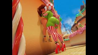 Piranha plant princess daisy super mario bros blender wyerframez 3d futanari futa porn
