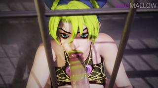 (sound)jolyne cujoh (kujo) pov blowjob [jojo's bizarre adventure stone ocean;porn;hentai;r34;oral;sex;порно;секс;хентай]