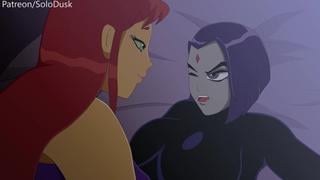 (Sound) Starfire & Raven Hermaphrodim on Futa Toon DC, Teenage Titans; Porn; Hentai; Dickgirl; R34; SEX; 2D; Hentani 