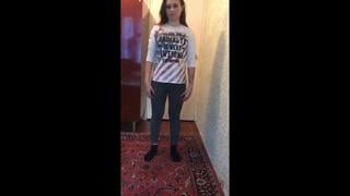 Mom Scolds And Makes The Young Daughter Undress And Show Herself 