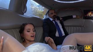 Fucked the bride in the limousine at the future husband 