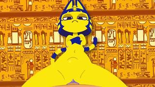 Ankha (by minus8) anthro ero hentai ass vaginal anal cat and man