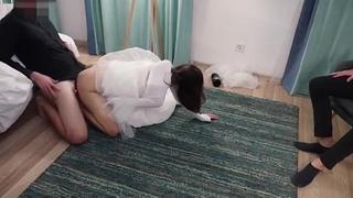 A Friend Fucks A Russian Bride Before The Wedding. The Groom Watches How She Cheats On Him Ended The End Of Someone Else