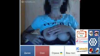 Показала классные сиськи в видеочате, omegle, videochatru, ометв, чатрулетка, вирт, girl, sex