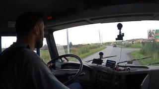 [onetruckday] манипулятор с прицепом,достаа газоблоков очаровательной девушке в пригород петербурга