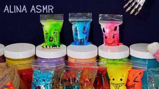 [alina asmr] чёртик и страшные истории со слаймами новые страшилки и слаймы